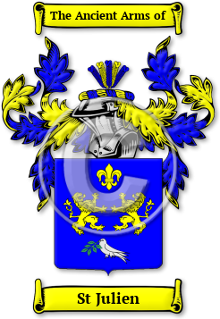 St Julien Family Crest Download (jpg) Legacy Series - 150 DPI